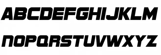 SF Sports Night NS Schriftart Kleinbuchstaben
