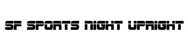 SF Sports Night Upright  Free Fonts Download