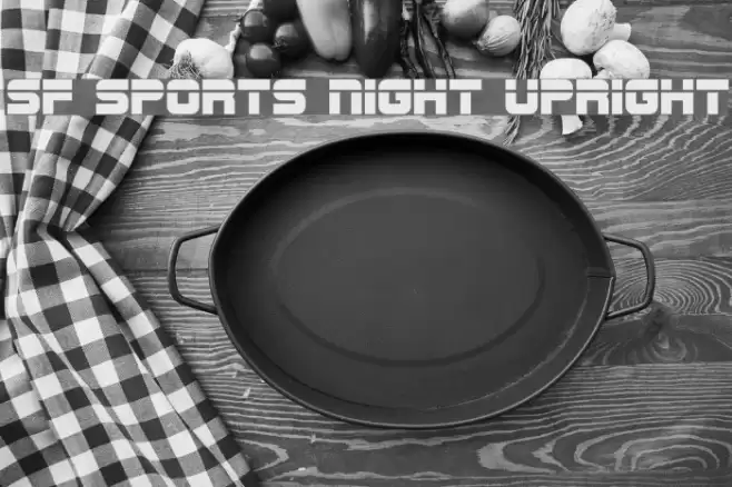 SF Sports Night Upright Font examples