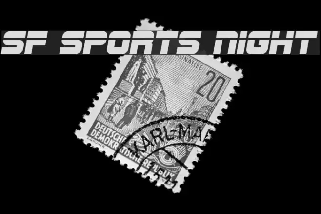 SF Sports Night フォント examples