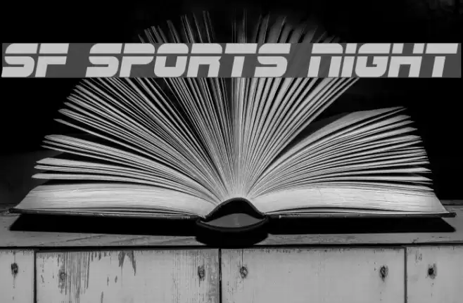SF Sports Night フォント examples