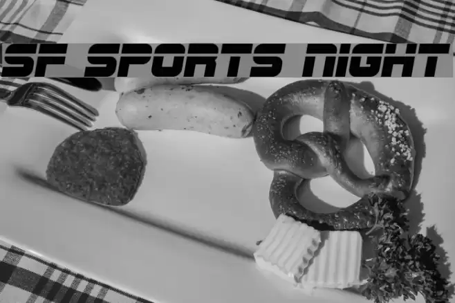 SF Sports Night フォント examples
