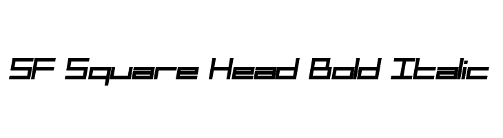 SF Square Head Bold Italic  Descarca Fonturi Gratis
