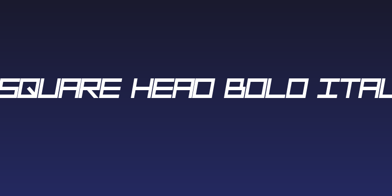 SF Square Head Bold Italic Social Header