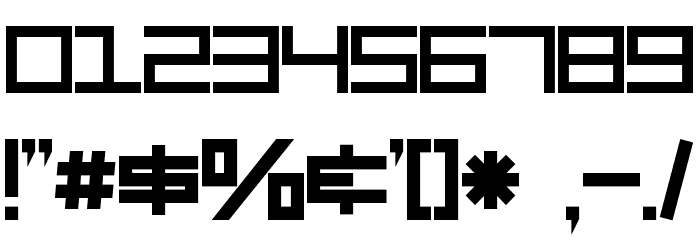SF Square Head Bold Font OTHER CHARS