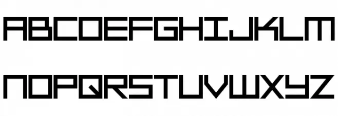 SF Square Head Bold Schriftart Groß