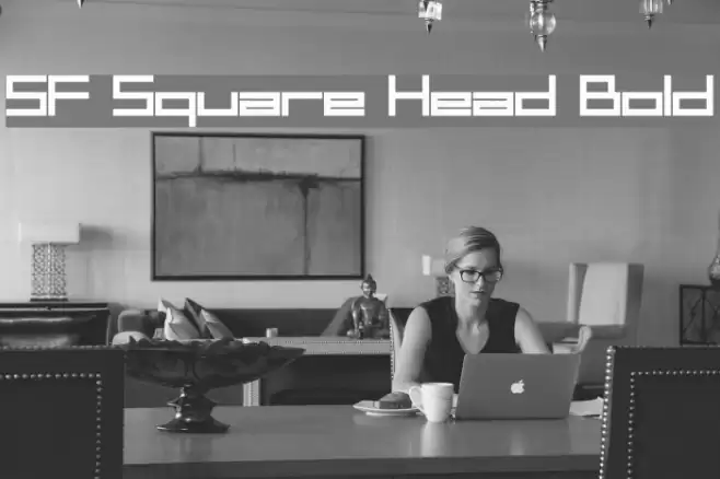 SF Square Head Bold フォント examples