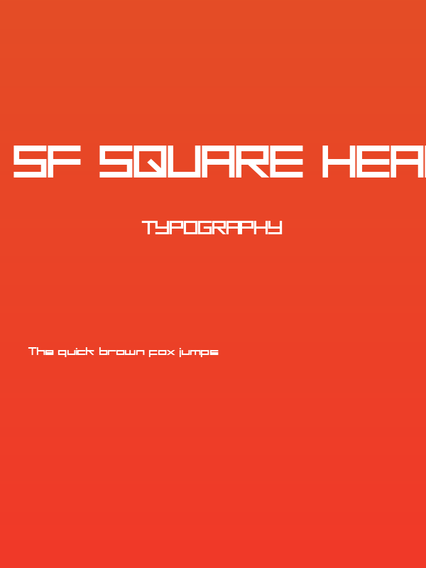 SF Square Head Bold Poster
