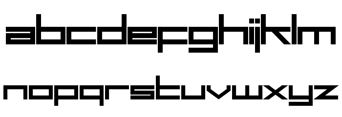 SF Square Head Bold Font LOWERCASE