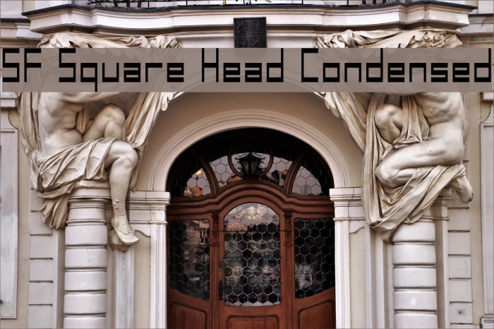 SF Square Head Condensed Font examples