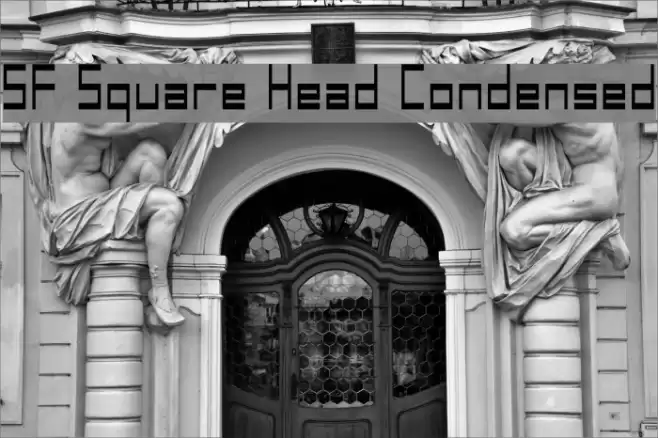 SF Square Head Condensed Font examples