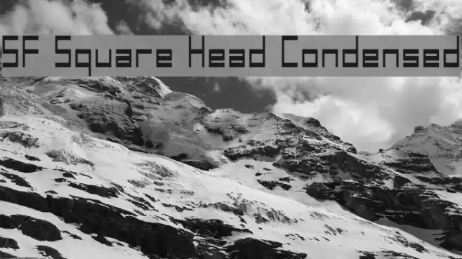 SF Square Head Condensed Font examples
