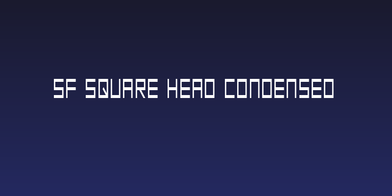 SF Square Head Condensed Social Header