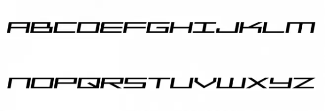 SF Square Head Extended Italic Шрифта ВЕРХНИЙ