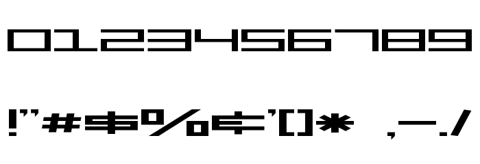 SF Square Head Extended Font OTHER CHARS