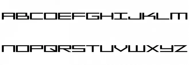 SF Square Head Extended フォント 大文字