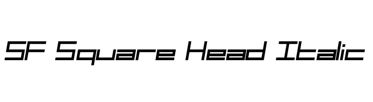 SF Square Head Italic  لخطوط تنزيل
