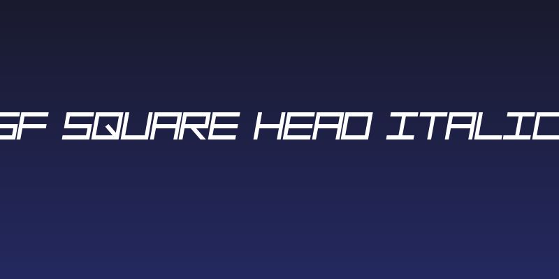 SF Square Head Italic Social Header