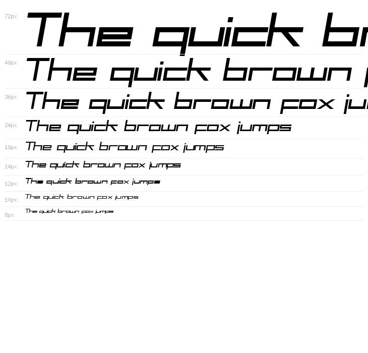 SF Square Head Italic Waterfall