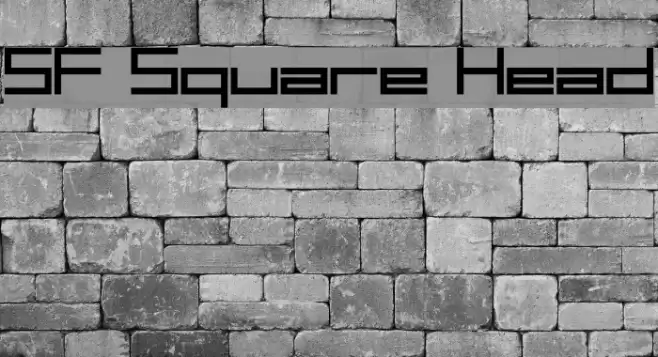 SF Square Head フォント examples