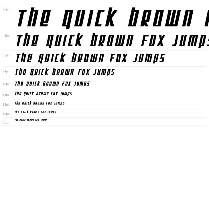 SF Square Root Bold Oblique Waterfall