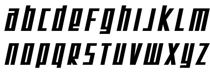 SF Square Root Bold Oblique Font LOWERCASE