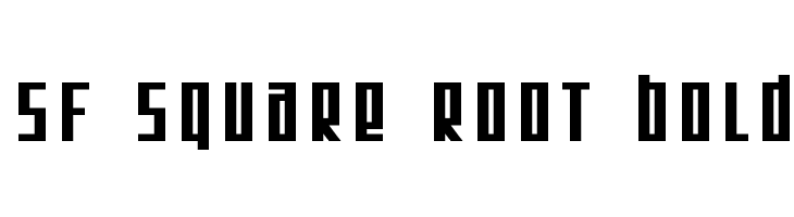 SF Square Root Bold Font