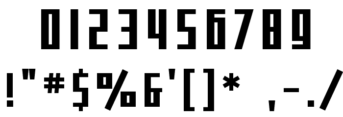 SF Square Root Bold Font OTHER CHARS