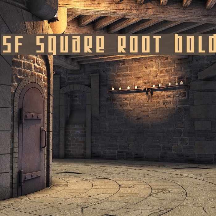 SF Square Root Bold Font examples