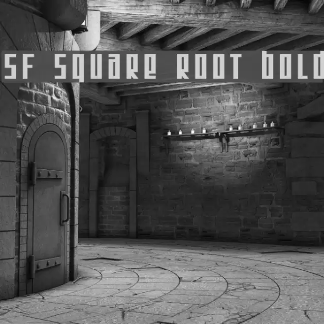 SF Square Root Bold Font examples