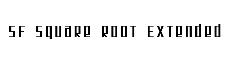 SF Square Root Extended  font caratteri gratis