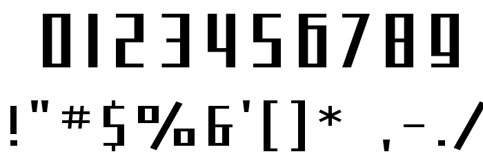 SF Square Root Extended フォント その他の文字