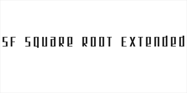 SF Square Root Extended Logo