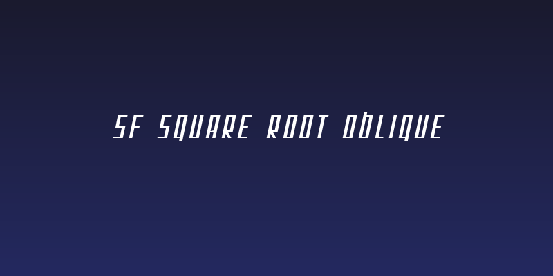 SF Square Root Oblique Social Header