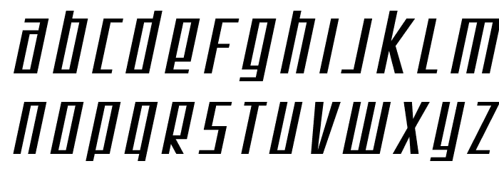 SF Square Root Oblique Font LOWERCASE
