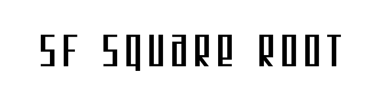 SF Square Root Font