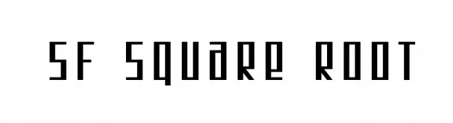 SF Square Root  免费字体下载