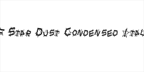 SF Star Dust Condensed Italic Logo