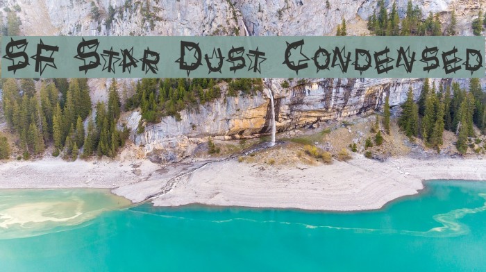SF Star Dust Condensed Font examples