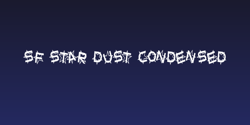 SF Star Dust Condensed Social Header