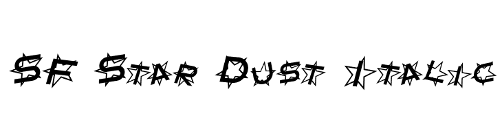 SF Star Dust Italic Font