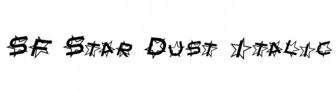 SF Star Dust Italic  Descarca Fonturi Gratis