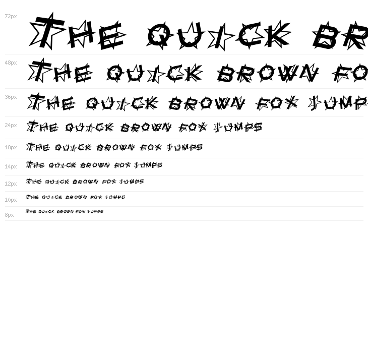 SF Star Dust Italic Waterfall