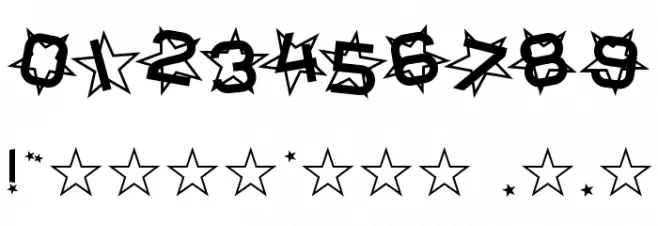 SF Star Dust Font OTHER CHARS