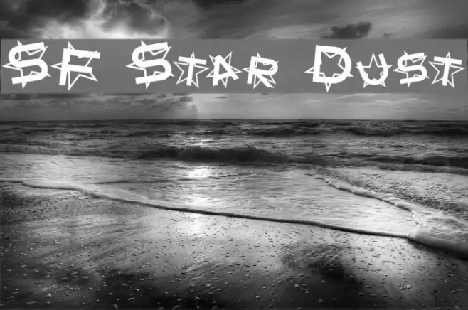 SF Star Dust Font examples