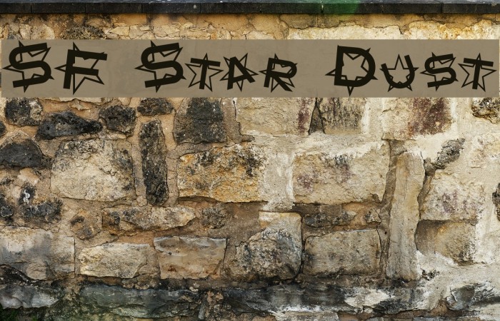 SF Star Dust Font examples