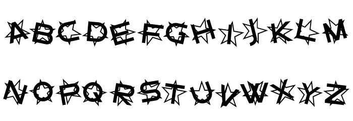 SF Star Dust Font LOWERCASE