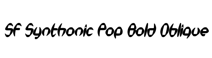 SF Synthonic Pop Bold Oblique  لخطوط تنزيل