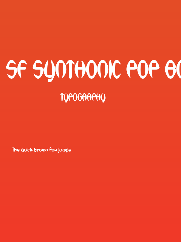 SF Synthonic Pop Bold Poster