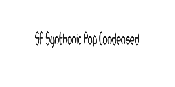 SF Synthonic Pop Condensed Logo